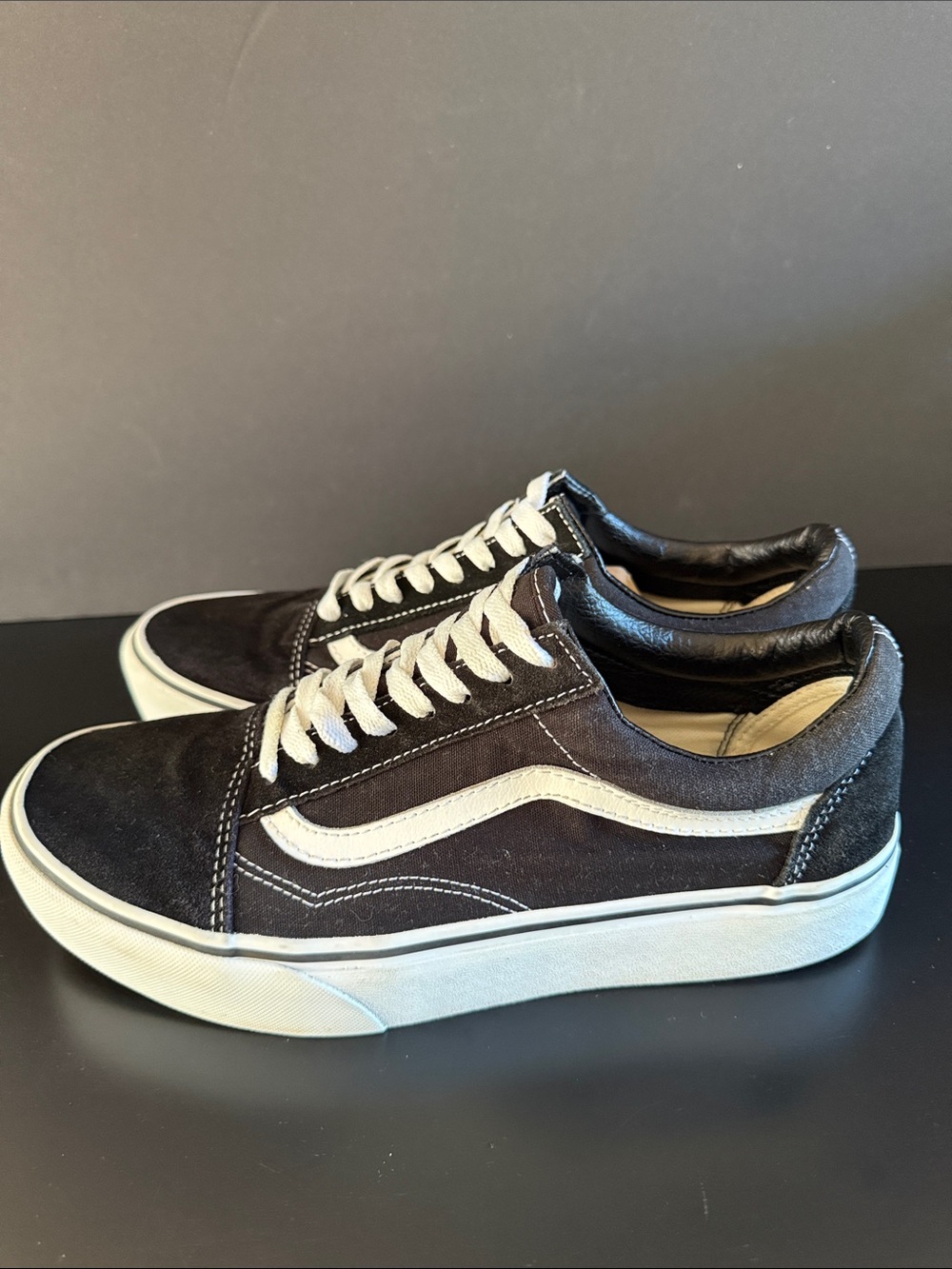 VANS Black & White Old Skool Platform Shoe - Picture 4 of 11